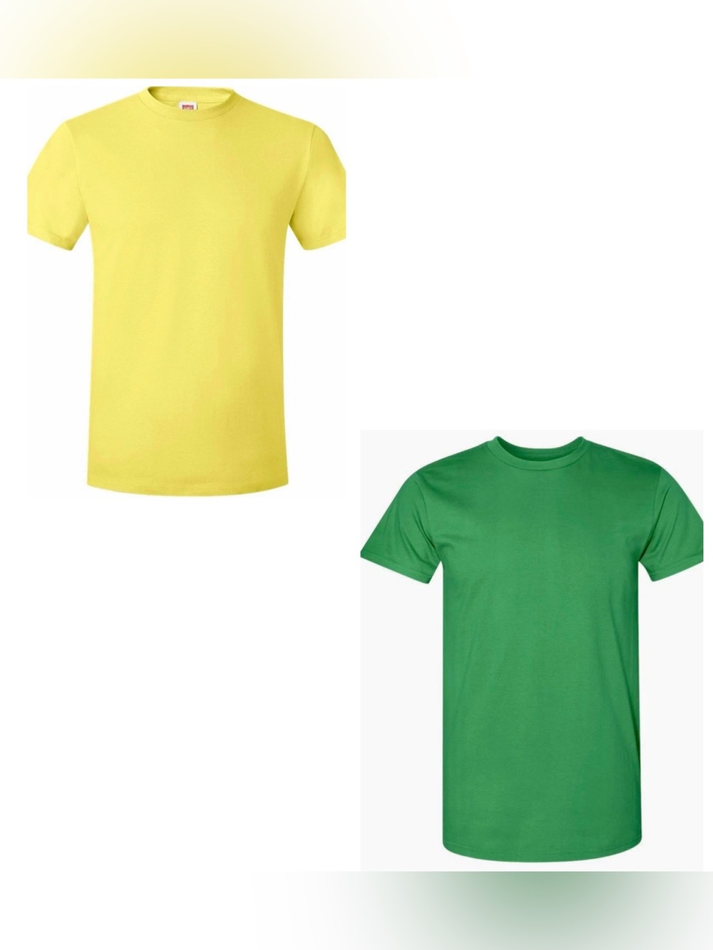 BRAND NEW 2 HANES T-Shirts Bundle 100% Cotton Size Medium
